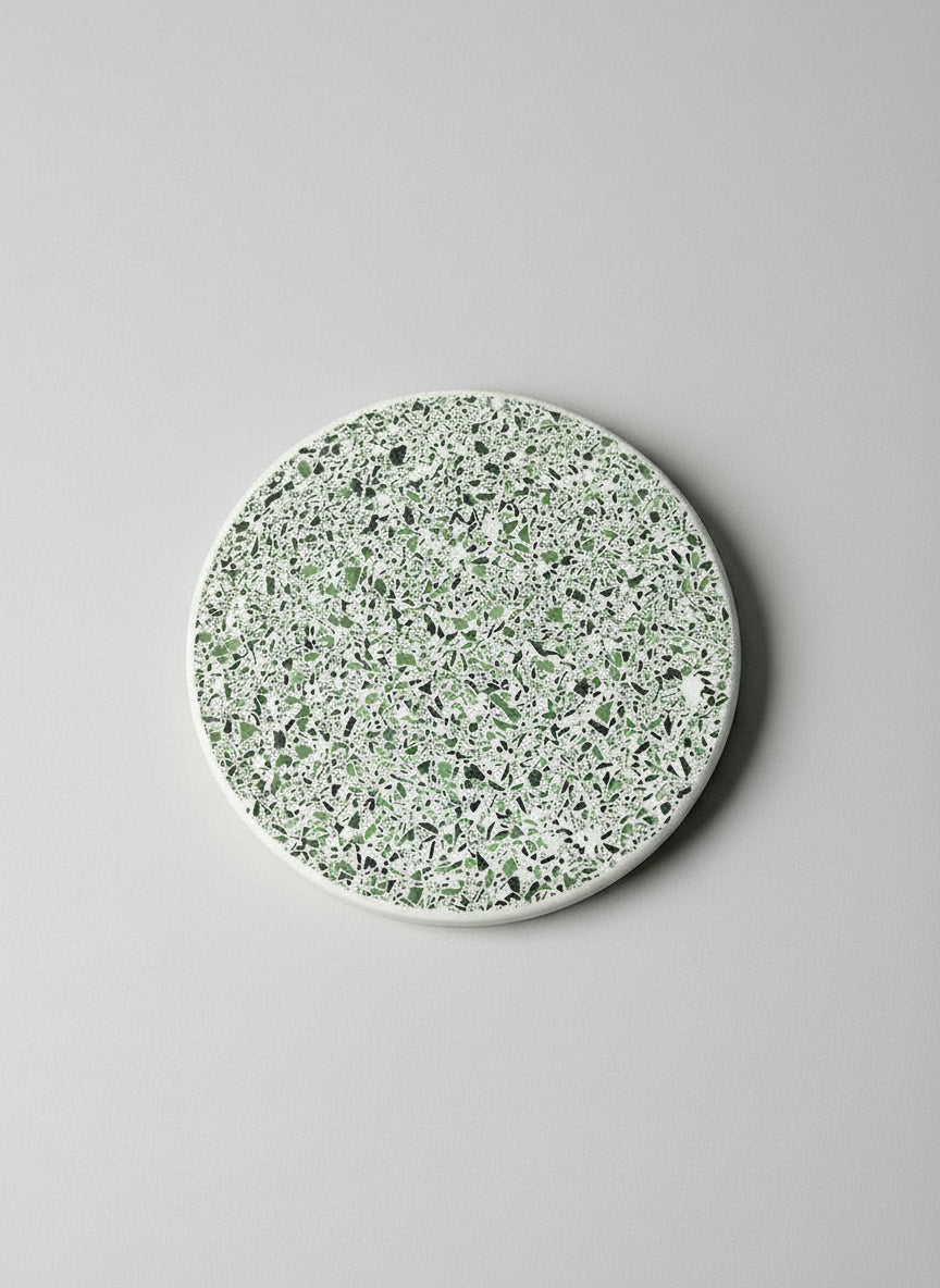 Round Paver - Green Terrazzo Style